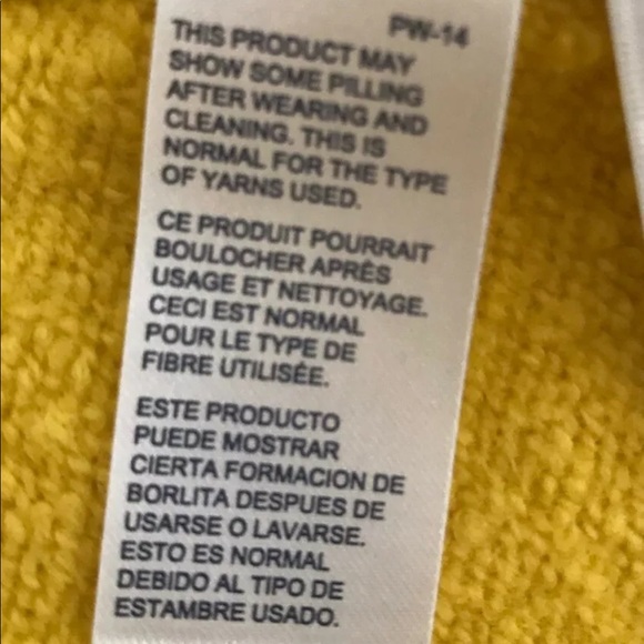 Tommy Hilfiger Men’s Yellow Wool Blend Round Neck Sweater XL - Picture 12 of 14